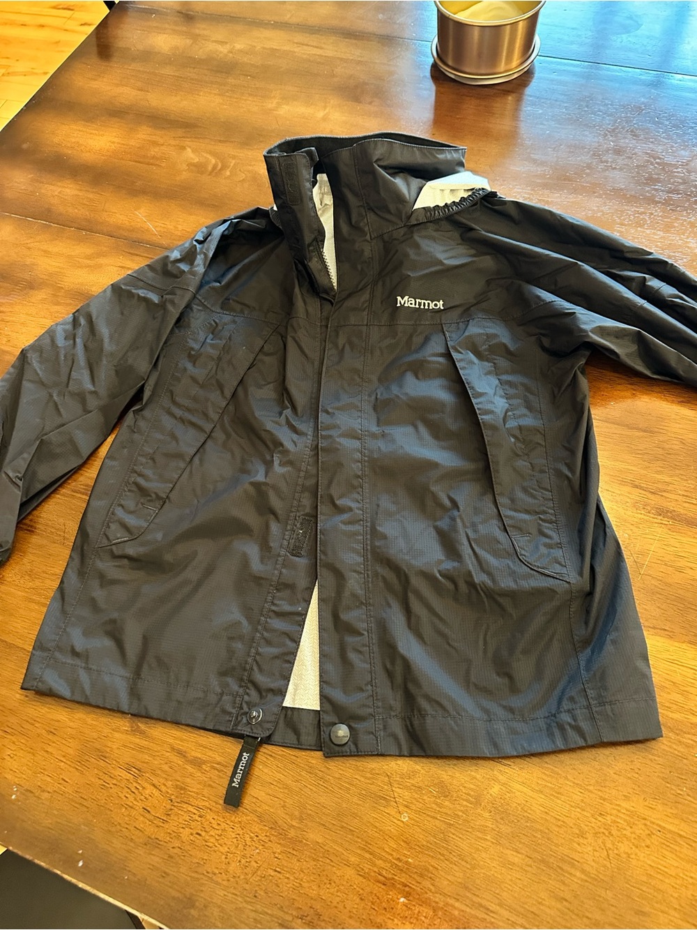 Marmot Black Kids Waterproof Rain Jacket